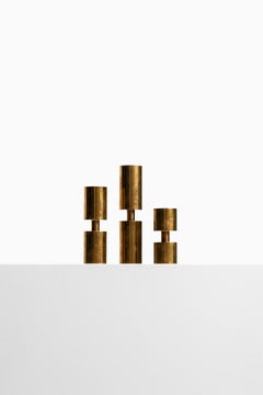 Thelma Zoéga Candelsticks in Brass Produced in Sweden