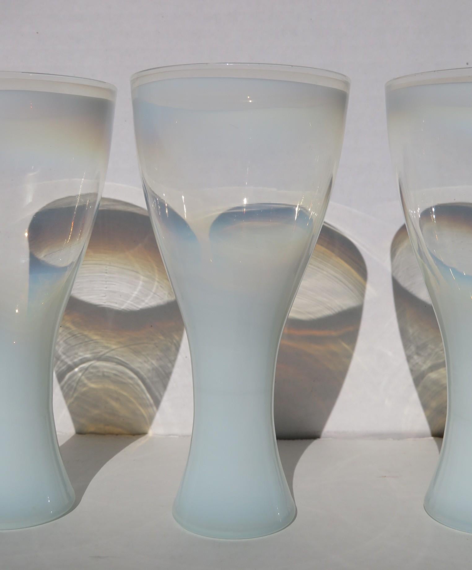 Theme Formal Line Footed Glasses Designed by Russel Wright for Yamato China 60's 1