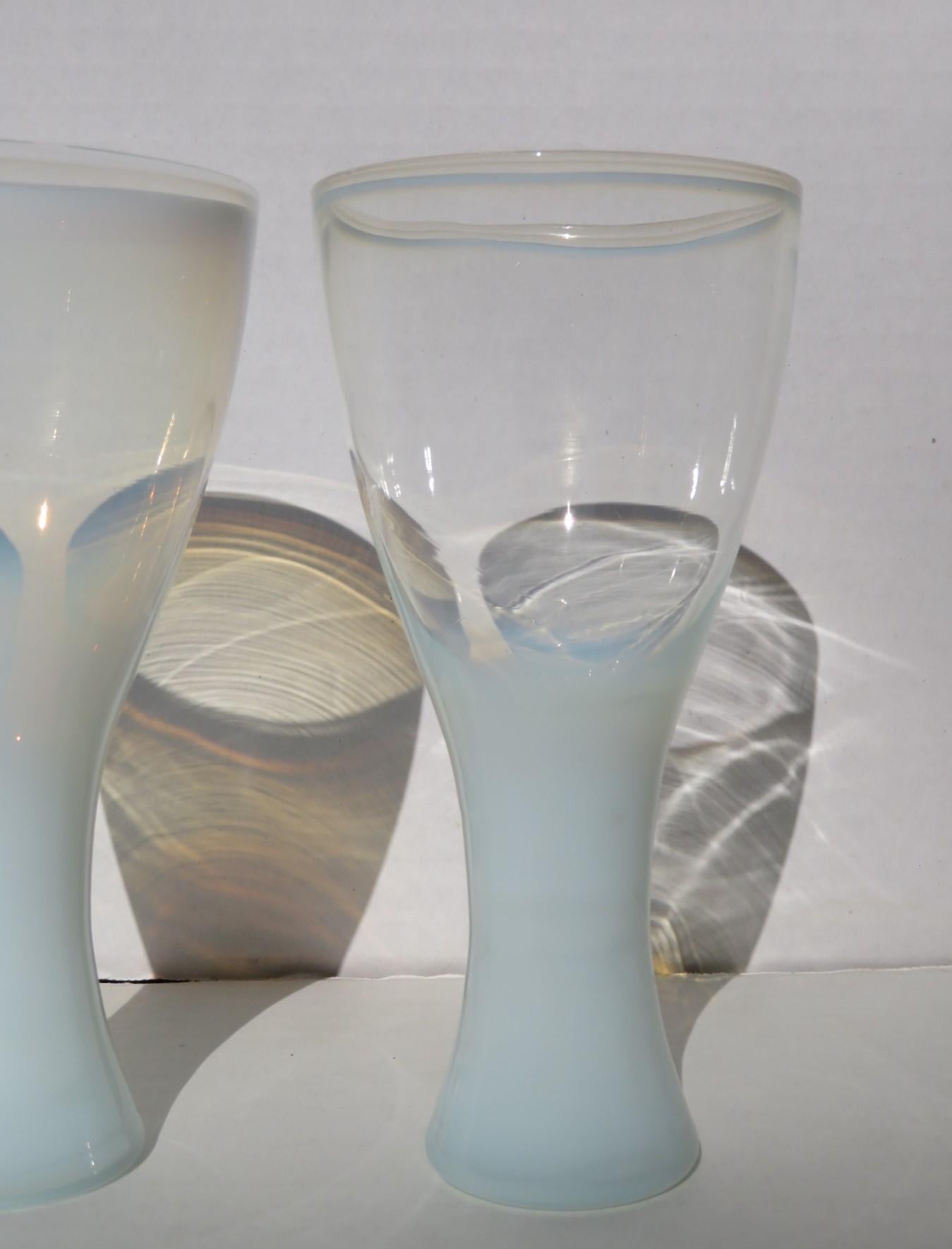 Theme Formal Line Footed Glasses Designed by Russel Wright for Yamato China 60's 2