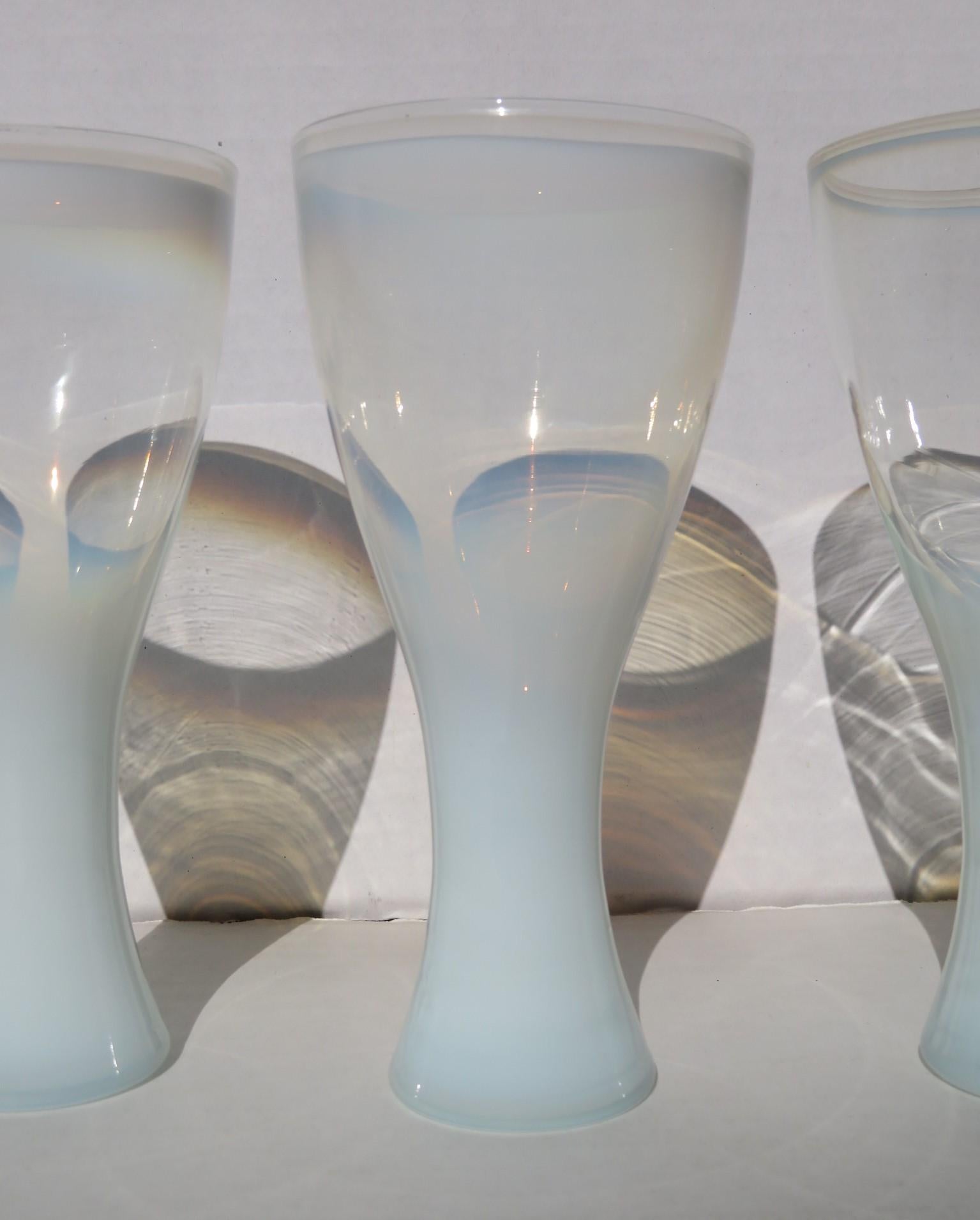 Theme Formal Line Footed Glasses Designed by Russel Wright for Yamato China 60's 3