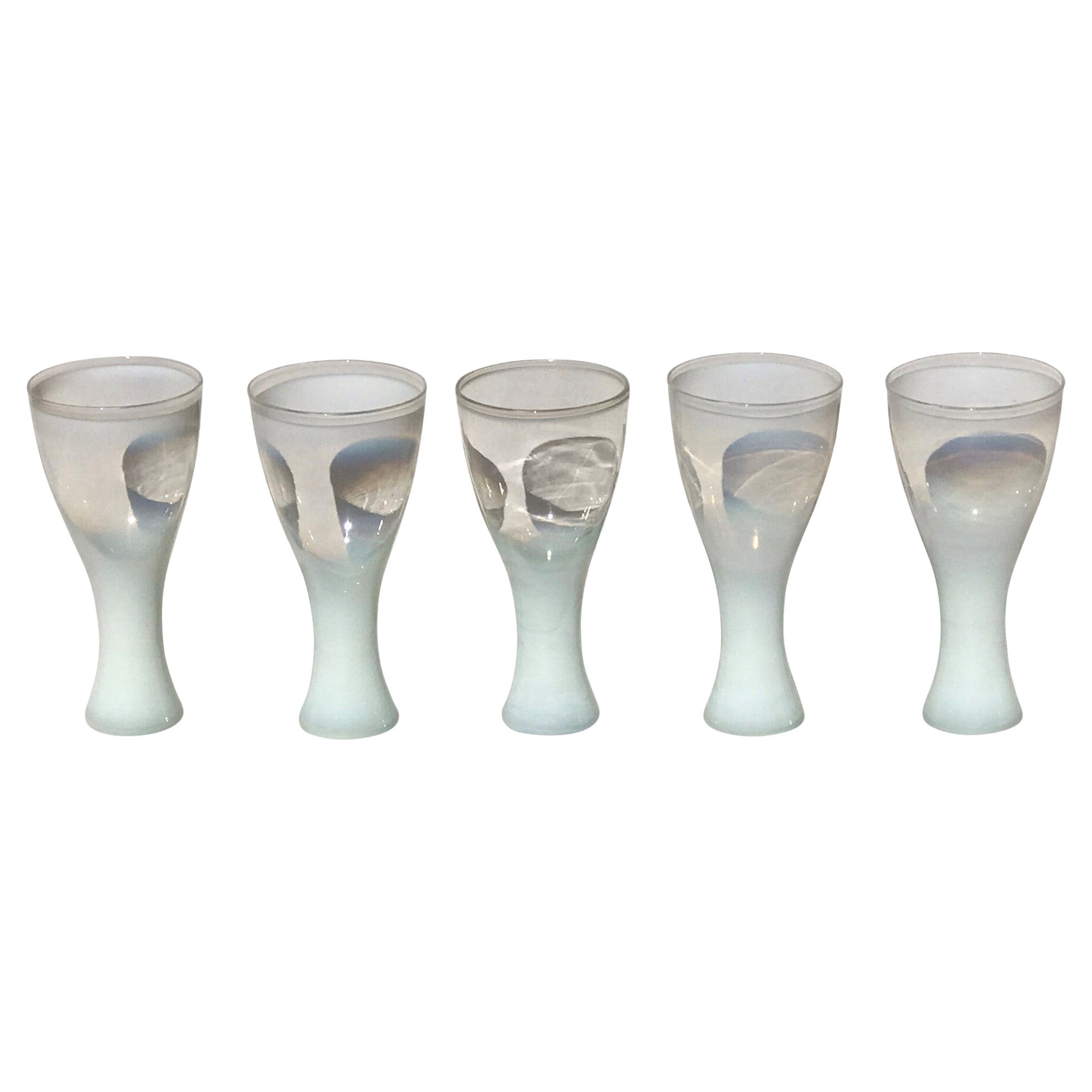 Theme Formal Line Footed Glasses Designed by Russel Wright for Yamato China 60's