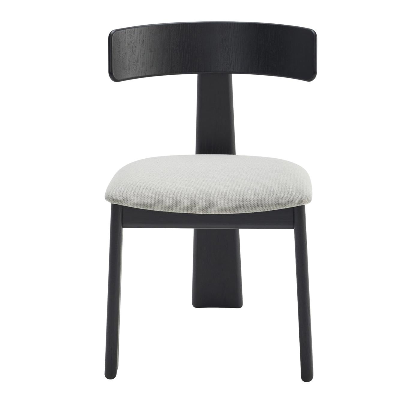 Italian Theo Black Chair Balutto Associati Design For Sale