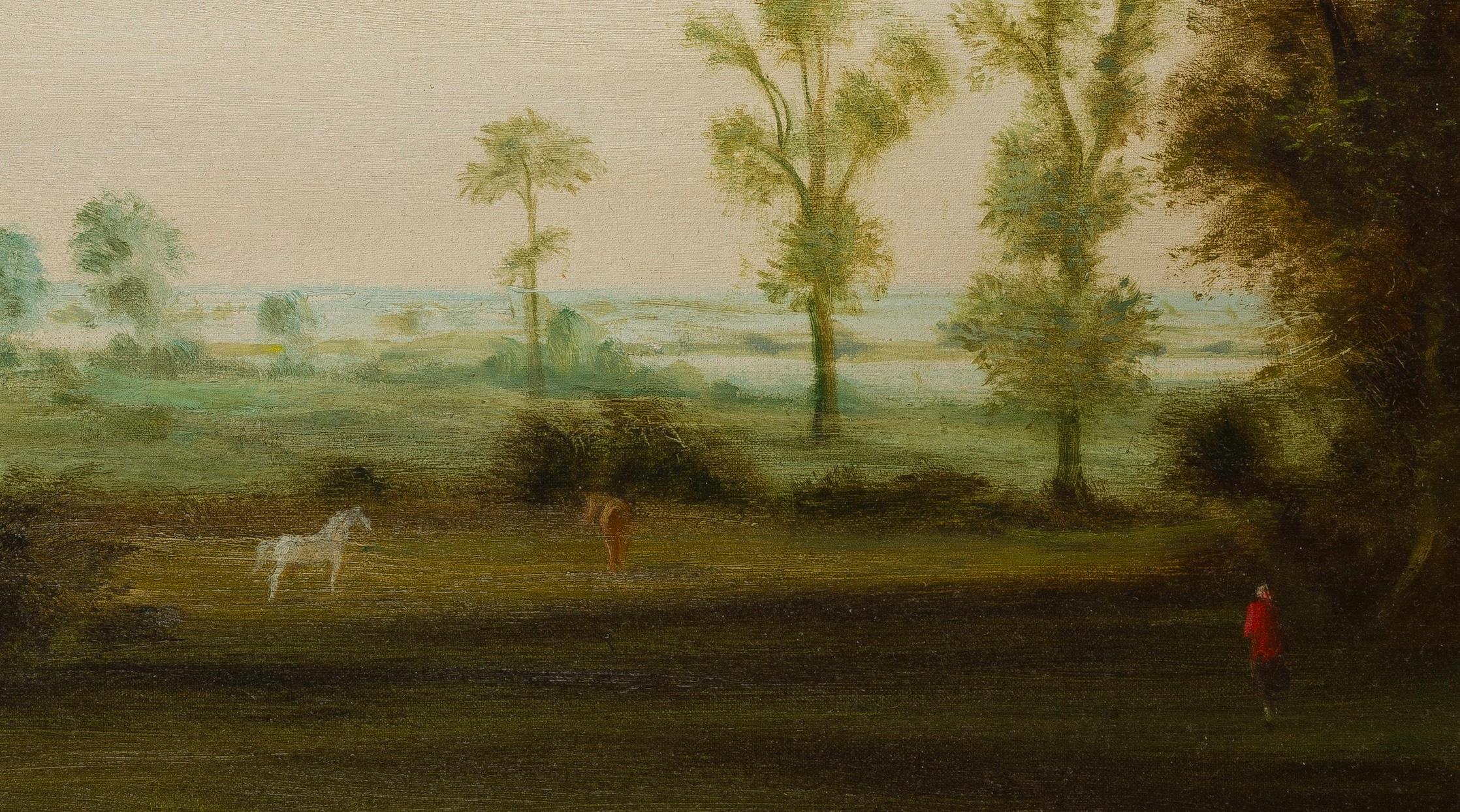 WEITE LANDSCHAFT MIT PFERDEN (Neue Wilde), Painting, von Theo Champion