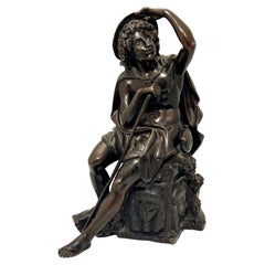 Theo. Coinchon 1814-1881 "Traveler" Antique Bronze