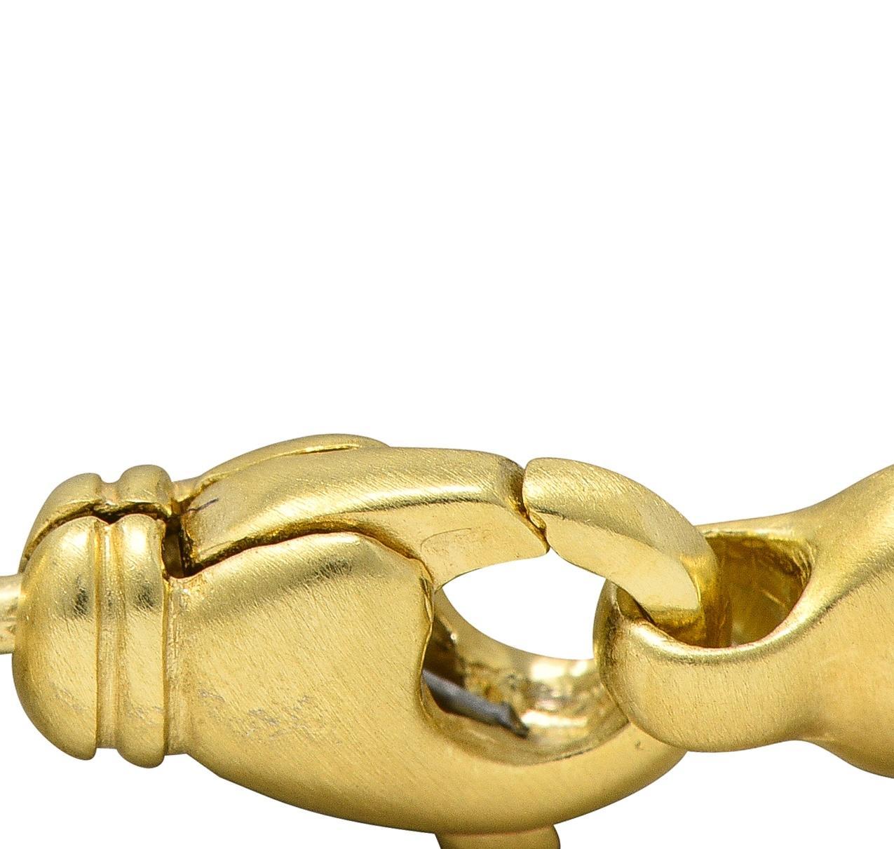 Theo Fennell - Collana a catena unisex con cavi spazzolati in oro 18 carati in vendita 2