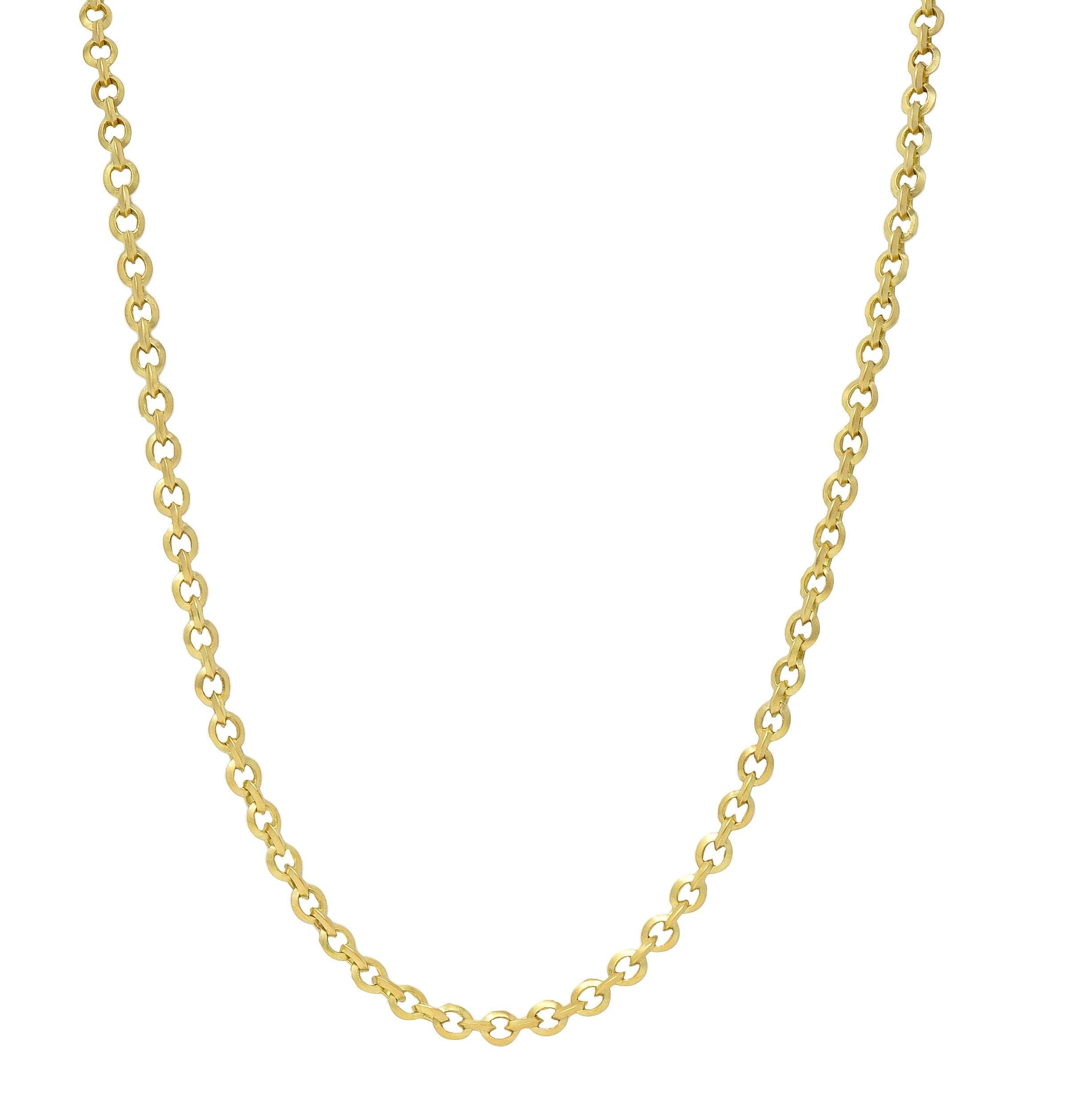 Theo Fennell - Collana a catena unisex con cavi spazzolati in oro 18 carati in vendita 4