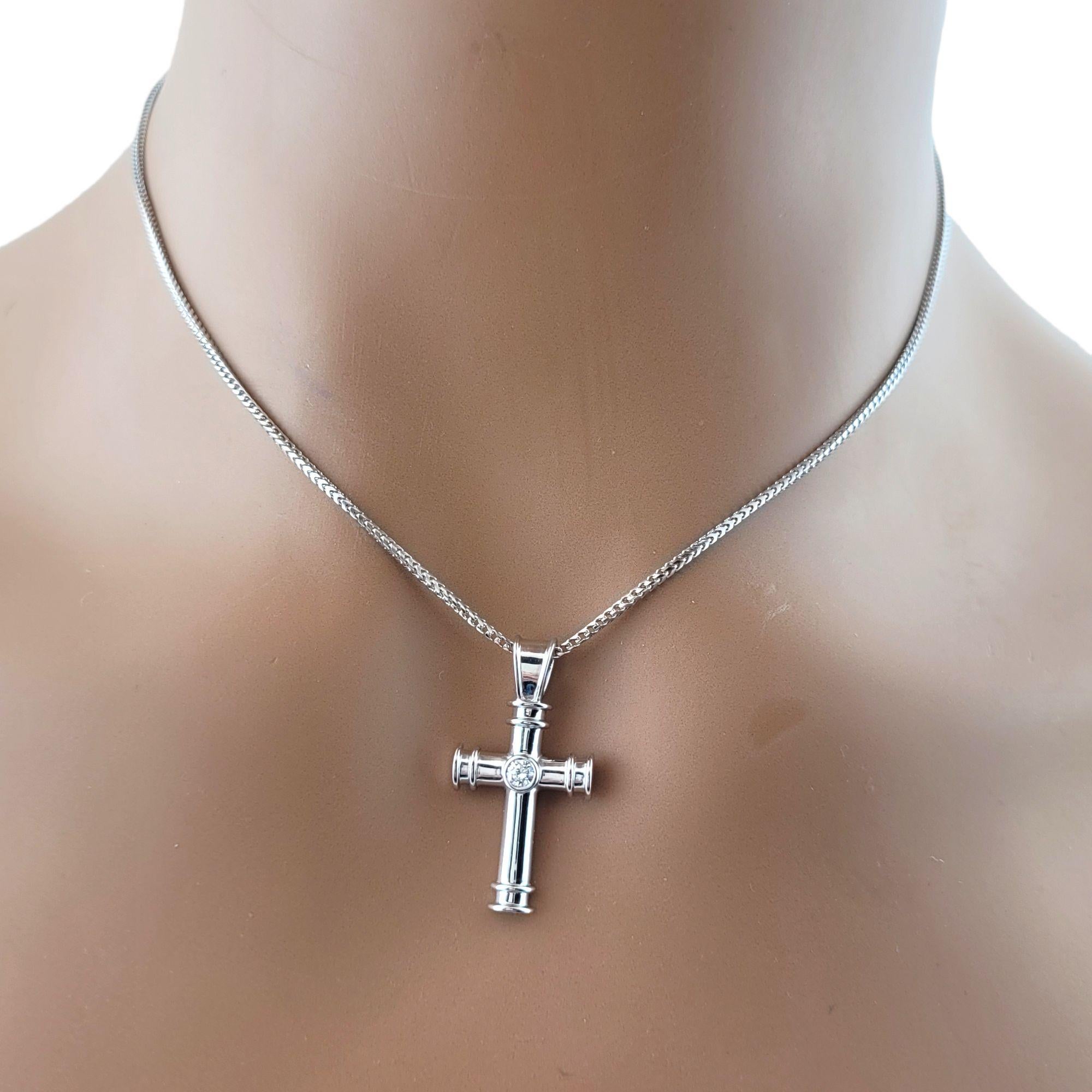 Theo Fennell 18 Karat White Gold and Diamond Cross Pendant Necklace 3
