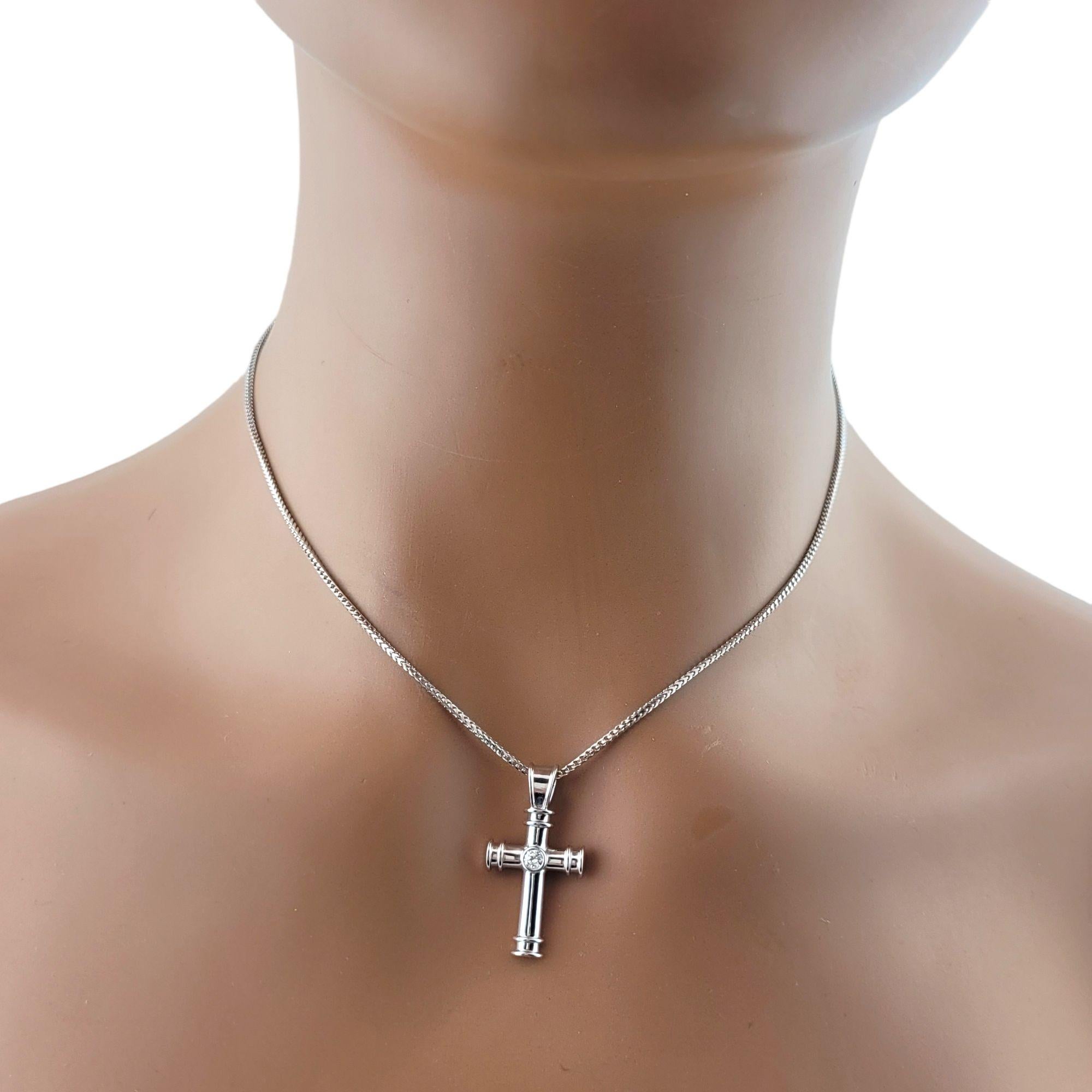 Theo Fennell 18 Karat White Gold and Diamond Cross Pendant Necklace 4