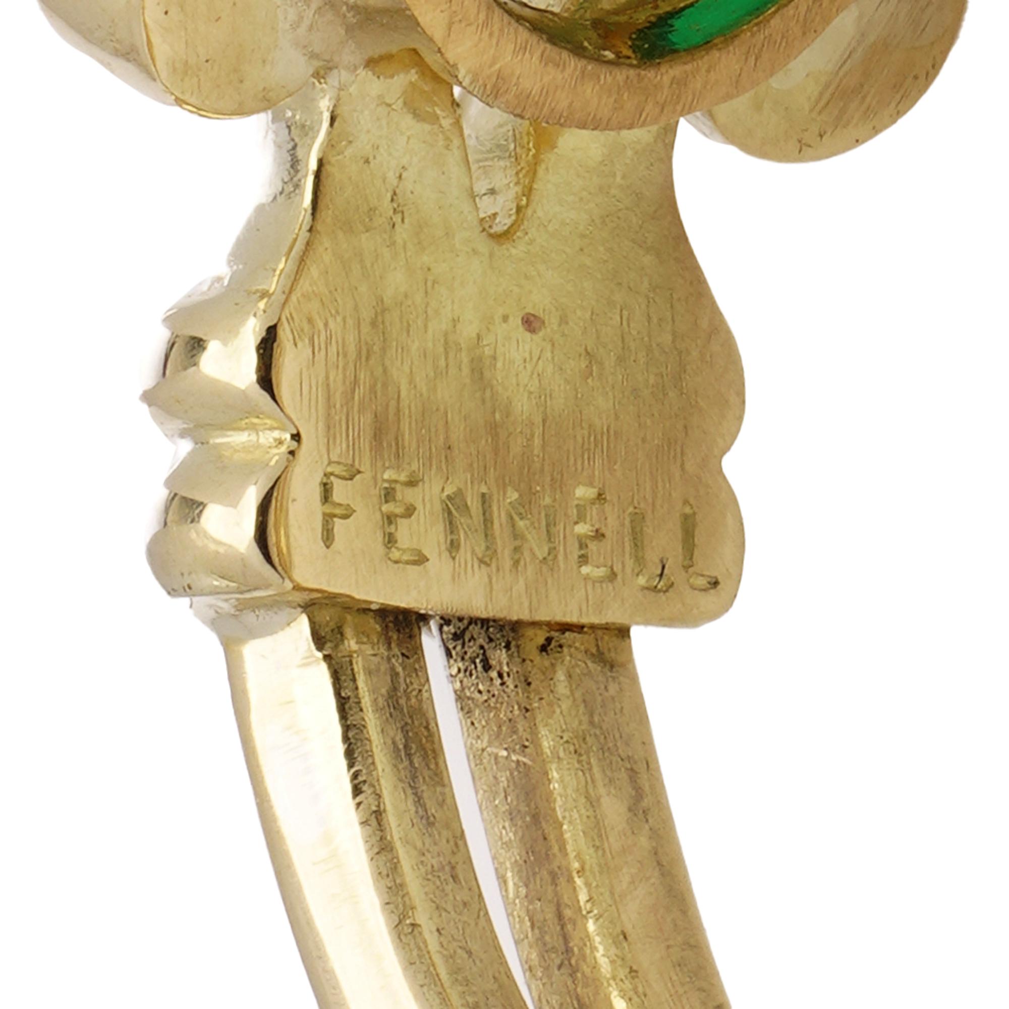 Theo Fennell 18 kt. Gelbgold 1,50 Karat. Smaragdring im Angebot 4