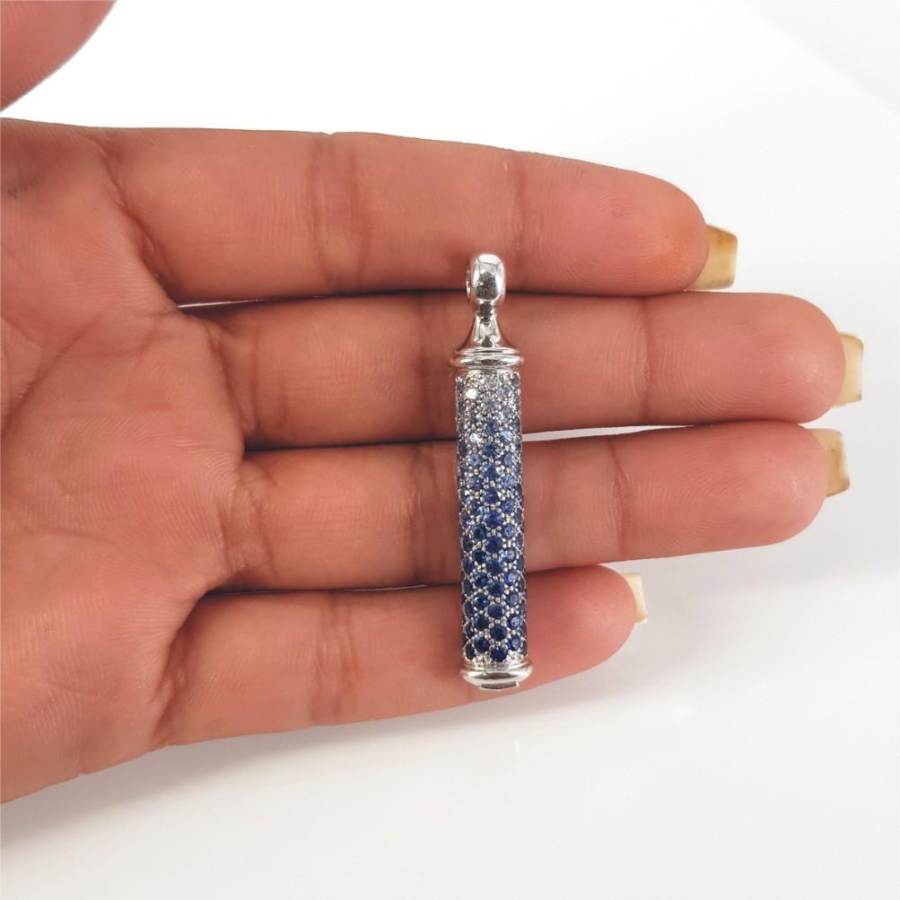 Theo Fennell 18ct White Gold Sapphire Pendant 1
