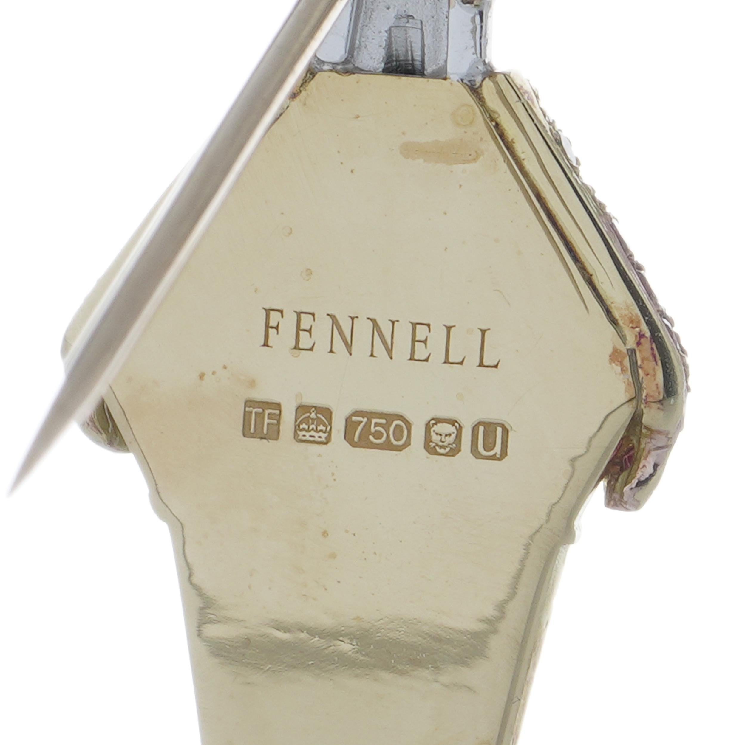 Women's or Men's Theo Fennell 18kt gold gelato brooch For Sale