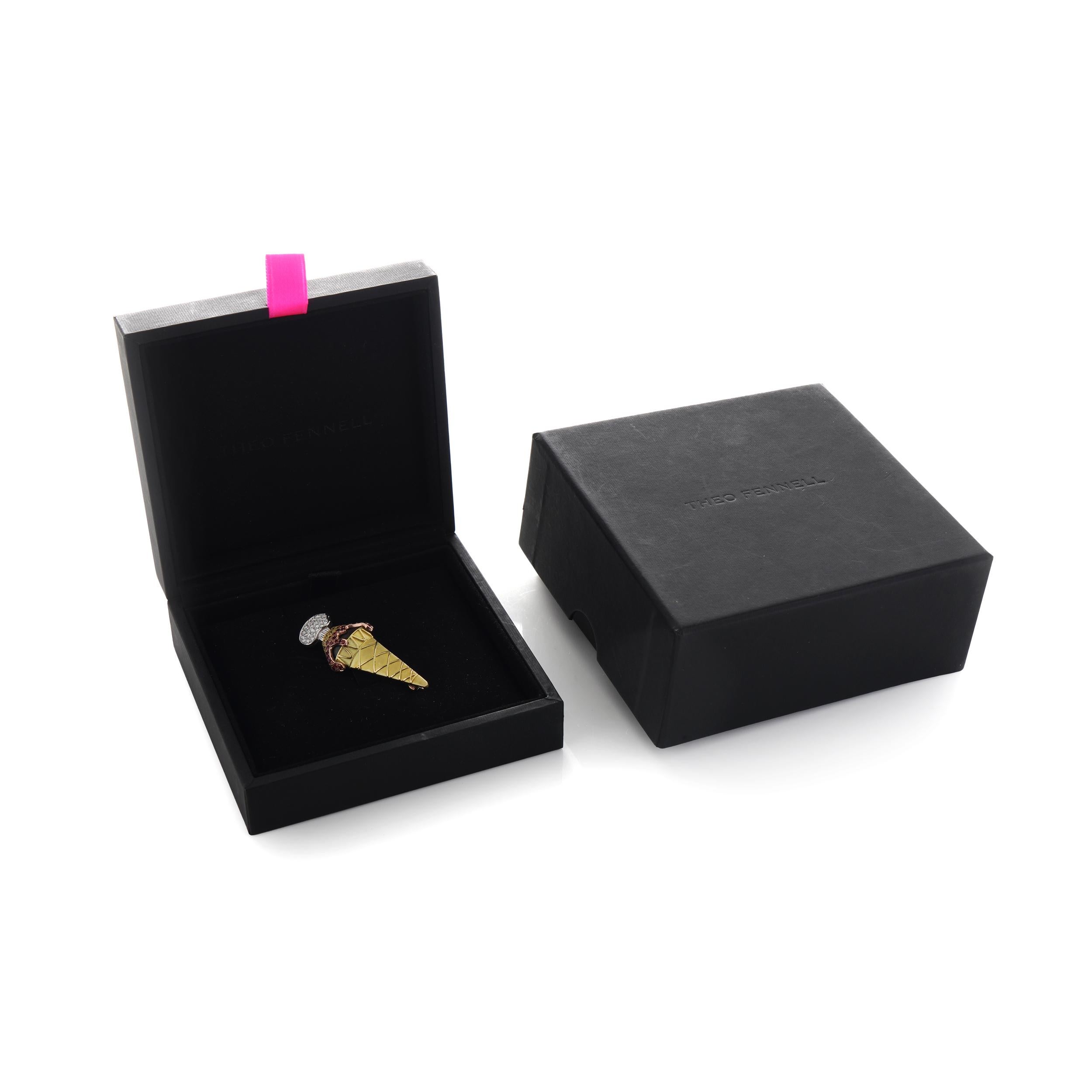 Theo Fennell 18kt gold gelato brooch For Sale 2