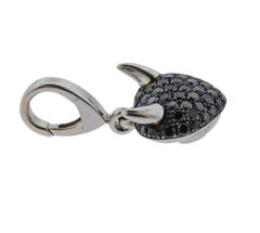 Theo Fennell Black Diamond Gold Devil Heart Pendant