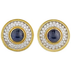 Theo Fennell Diamond and Sapphire Earrings