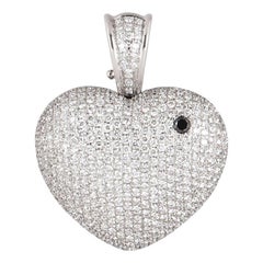 Theo Fennell Diamond Heart Art Pendant