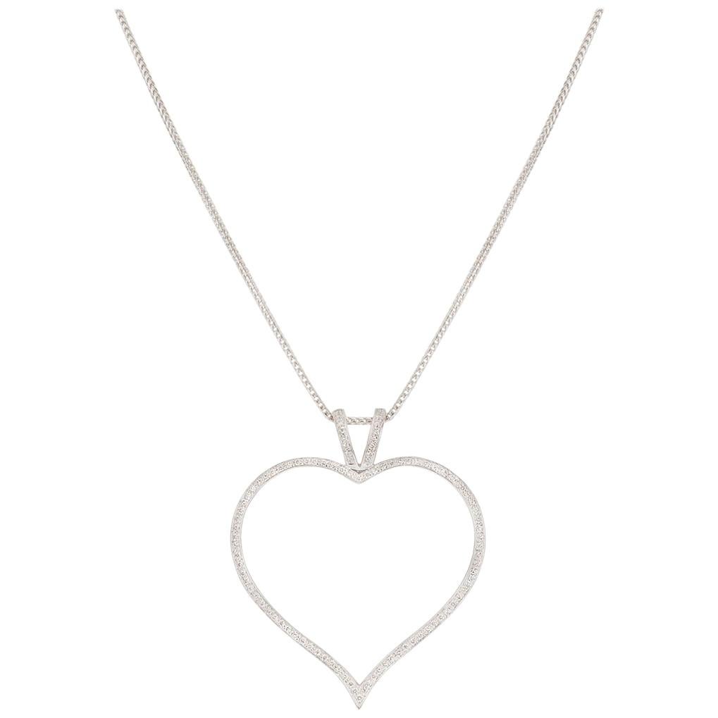 Theo Fennell Diamond Heart Necklace