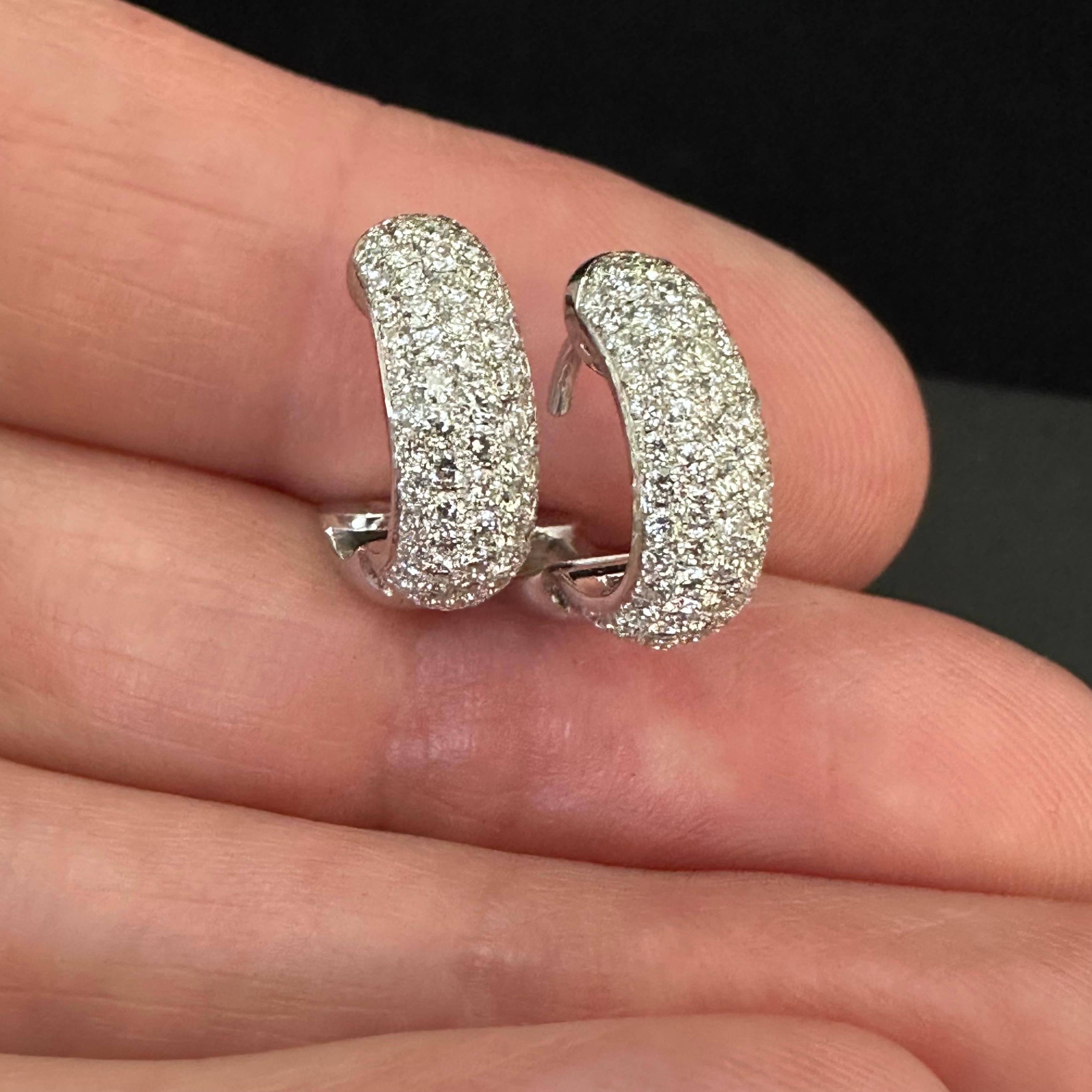 Theo Fennell Diamond Hoop Earrings For Sale 5