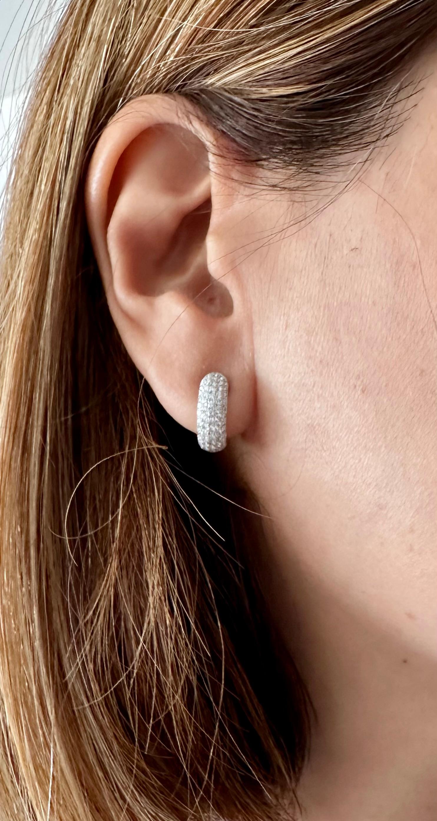 Theo Fennell Diamond Hoop Earrings For Sale 7