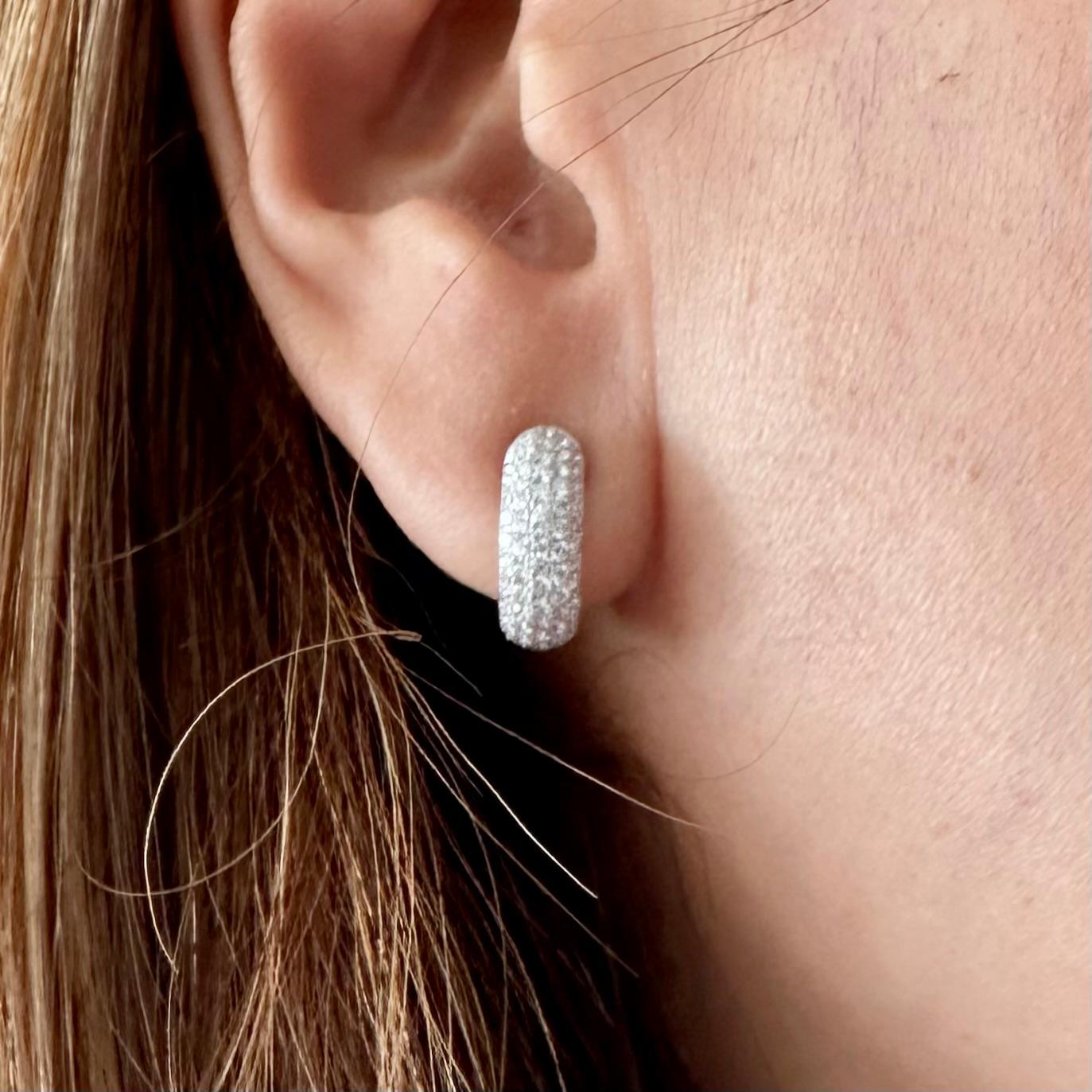 Theo Fennell Diamond Hoop Earrings For Sale 8