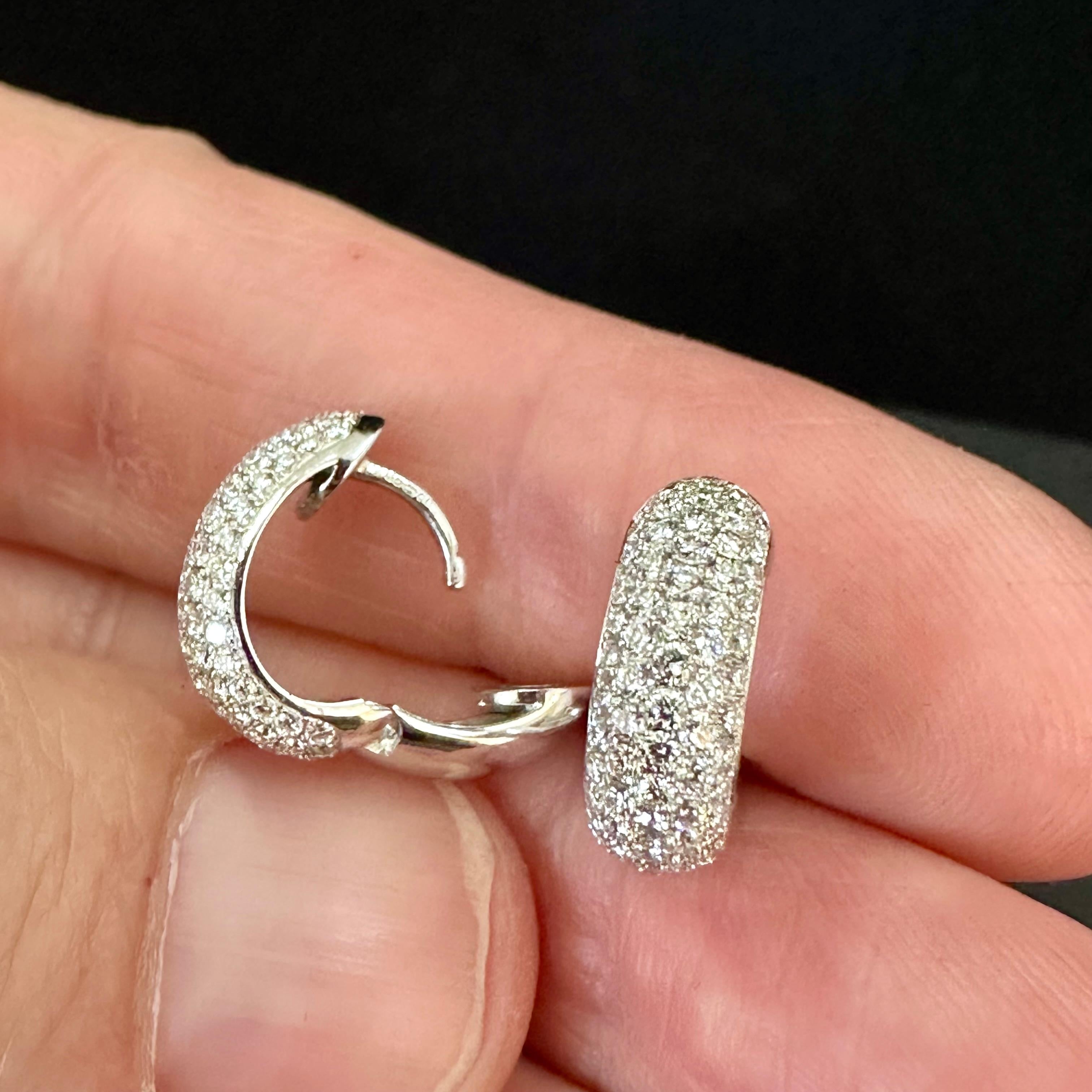 Theo Fennell Diamond Hoop Earrings  For Sale 2