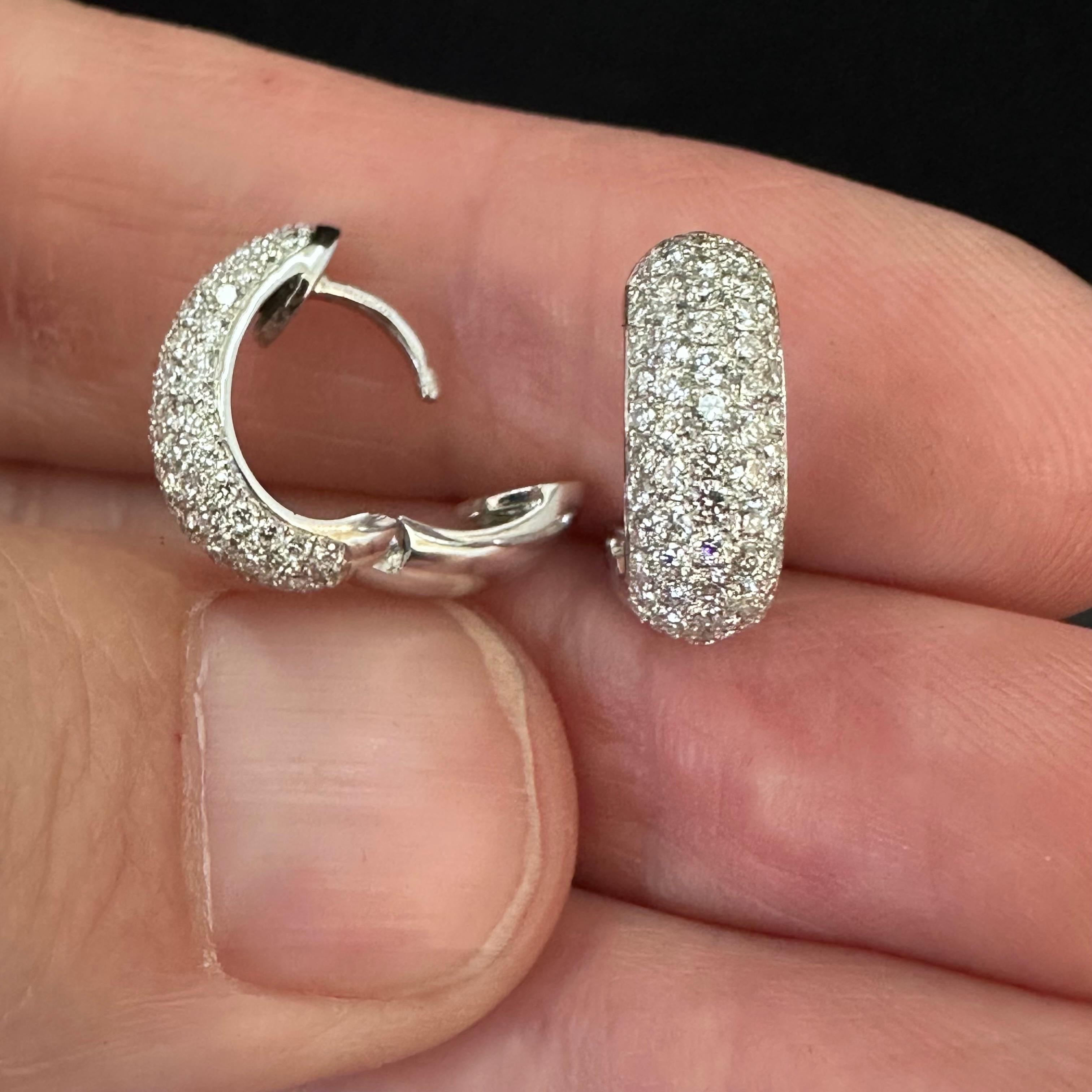 Theo Fennell Diamond Hoop Earrings For Sale 3