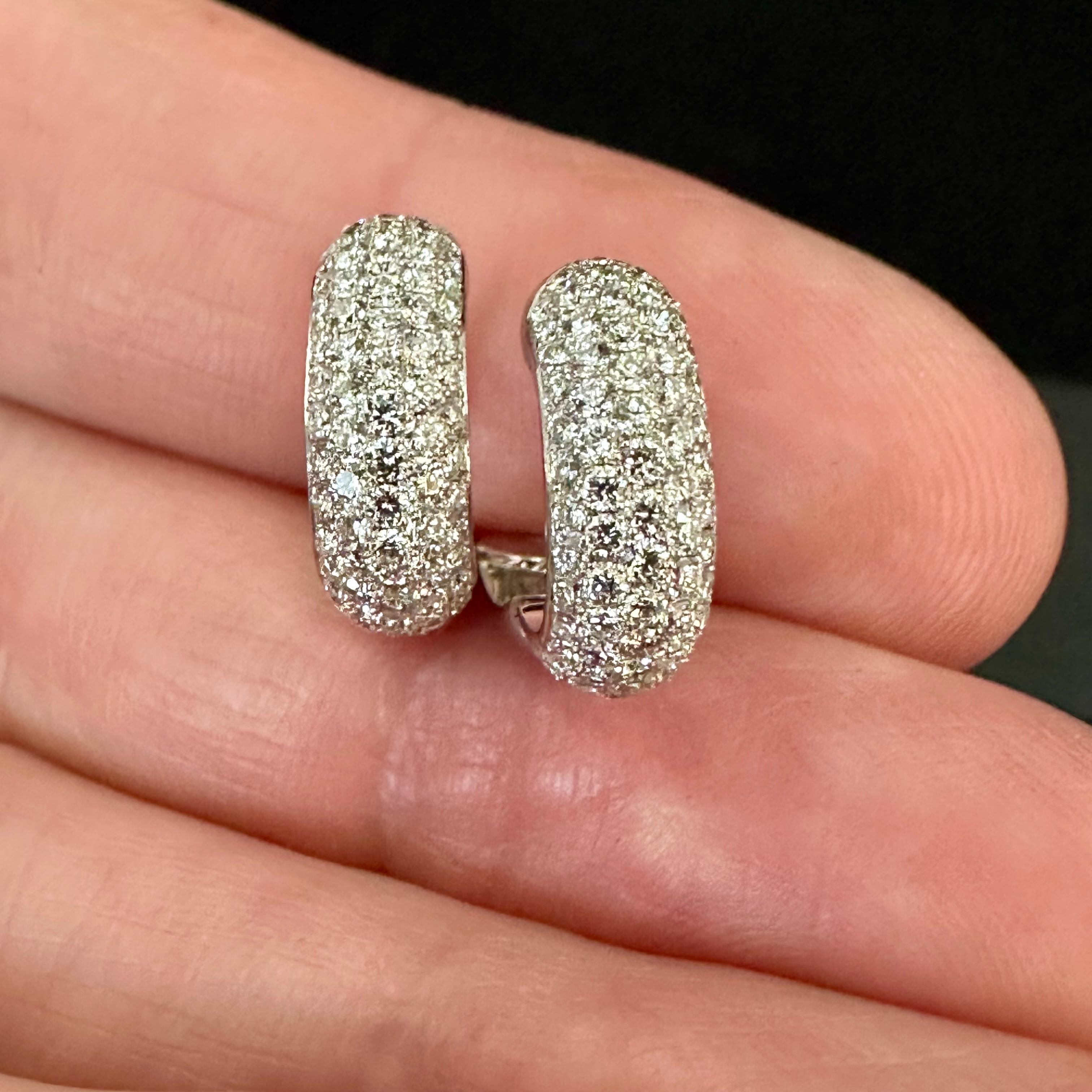 Theo Fennell Diamond Hoop Earrings For Sale 4