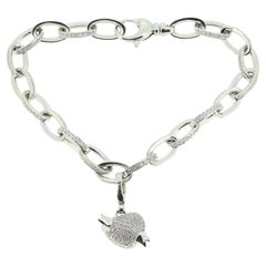 Theo Fennell Diamond Link Charm Bracelet