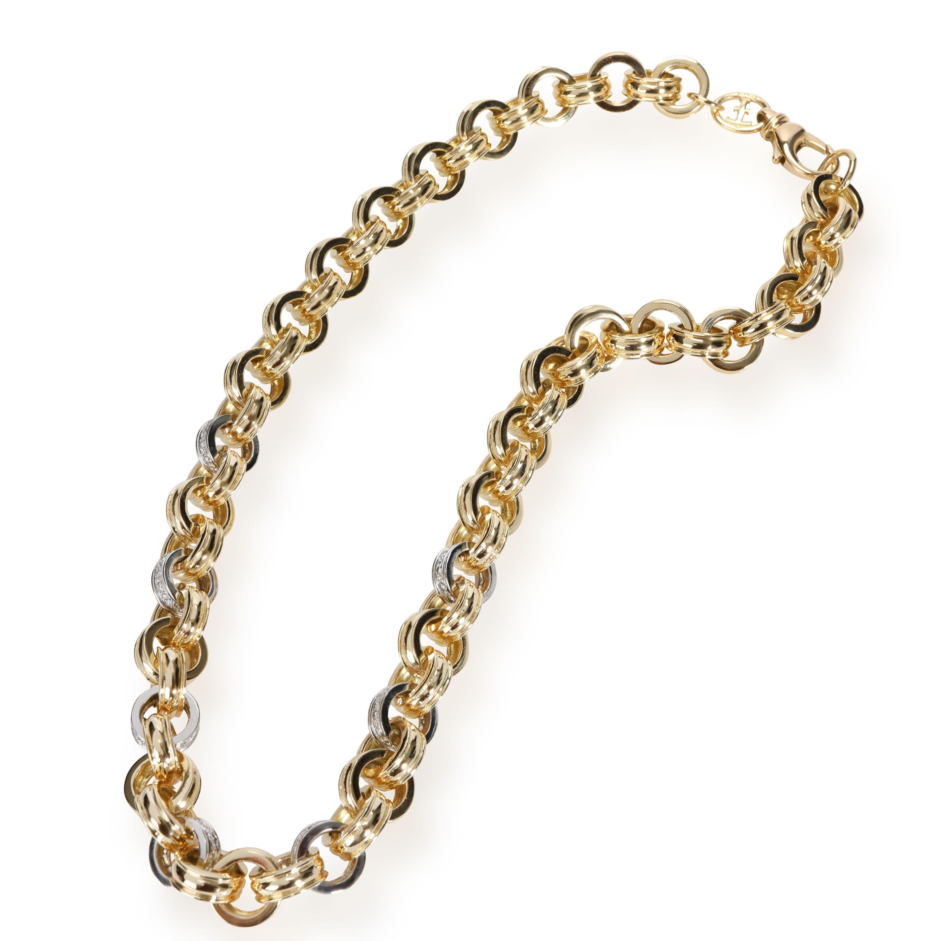Theo Fennell Diamond Link Necklace in 18K 2 Tone Gold 2.52 CTW

PRIMARY DETAILS
SKU: 110353
Listing Title: Theo Fennell Diamond Link Necklace in 18K 2 Tone Gold 2.52 CTW
Condition Description: Retails for 29,000 USD. In excellent condition and