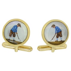 Theo Fennell Essex Crystal Golf Cufflinks