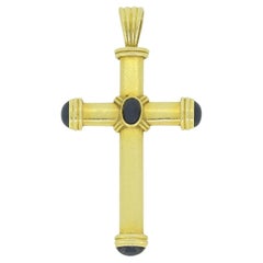Theo Fennell Sapphire Cross Pendant