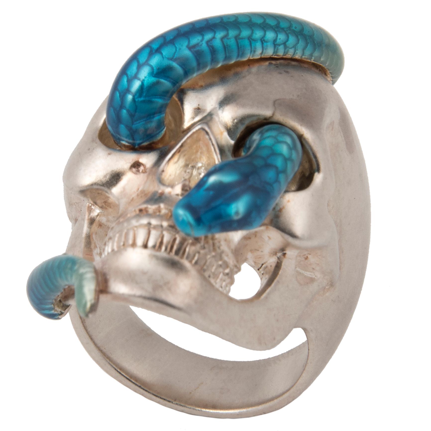 turquoise skull ring