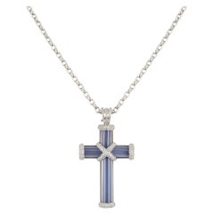 Theo Fennell White Gold Cross Pendant