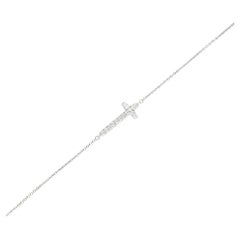 Theo Fennell White Gold Diamond Cross Bracelet 0.45ct TDW