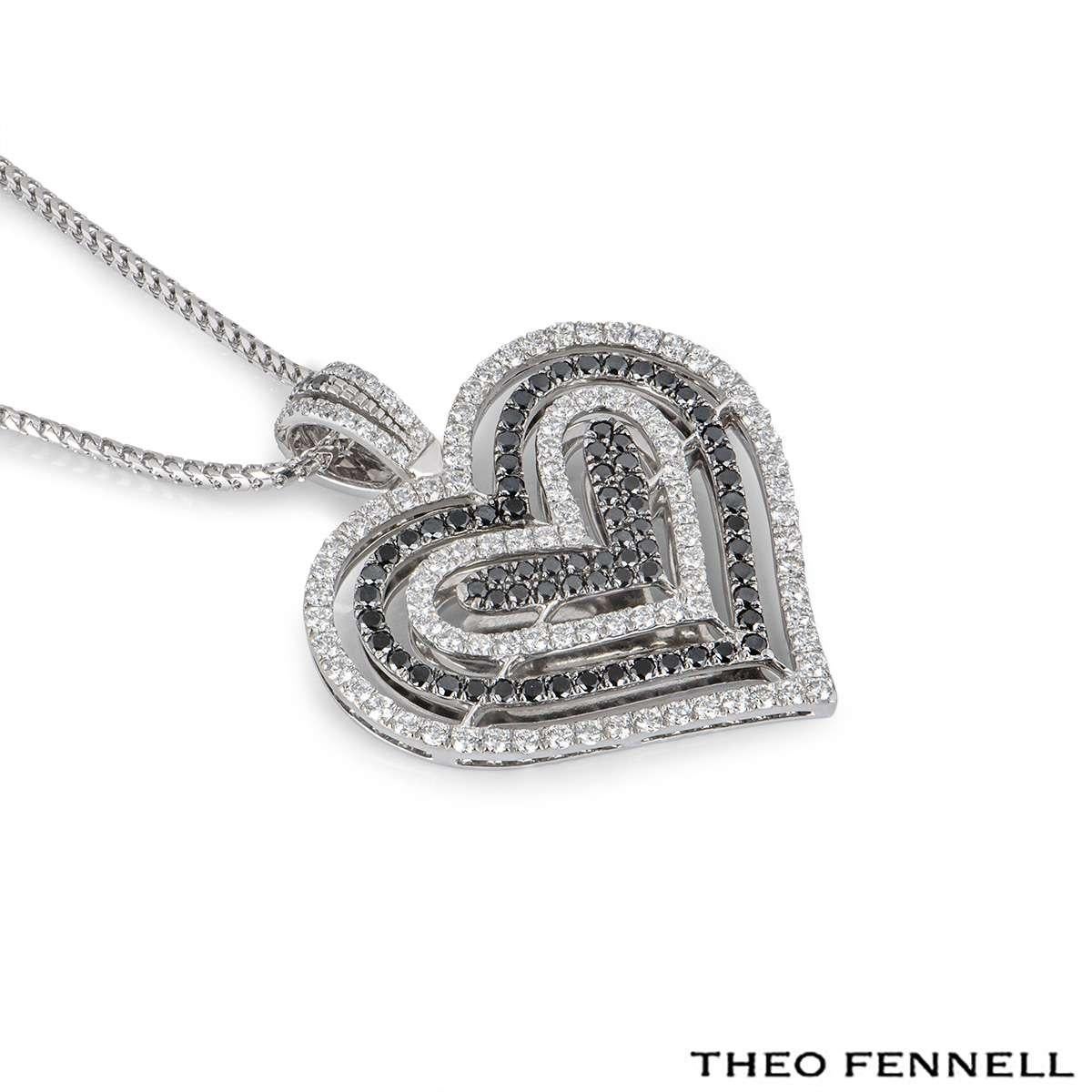 Theo Fennell White Gold Diamond Pendant In Excellent Condition In London, GB