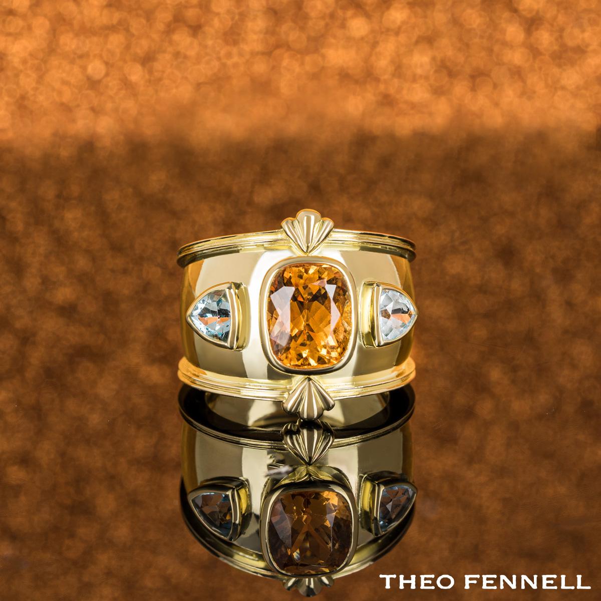 Theo Fennell Gelbgold Citrin & Topas Bombé Ring 1
