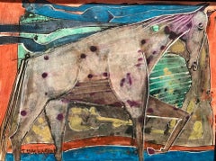Caballo I Caballo Cubismo Mixed Media Maroufle En Stock