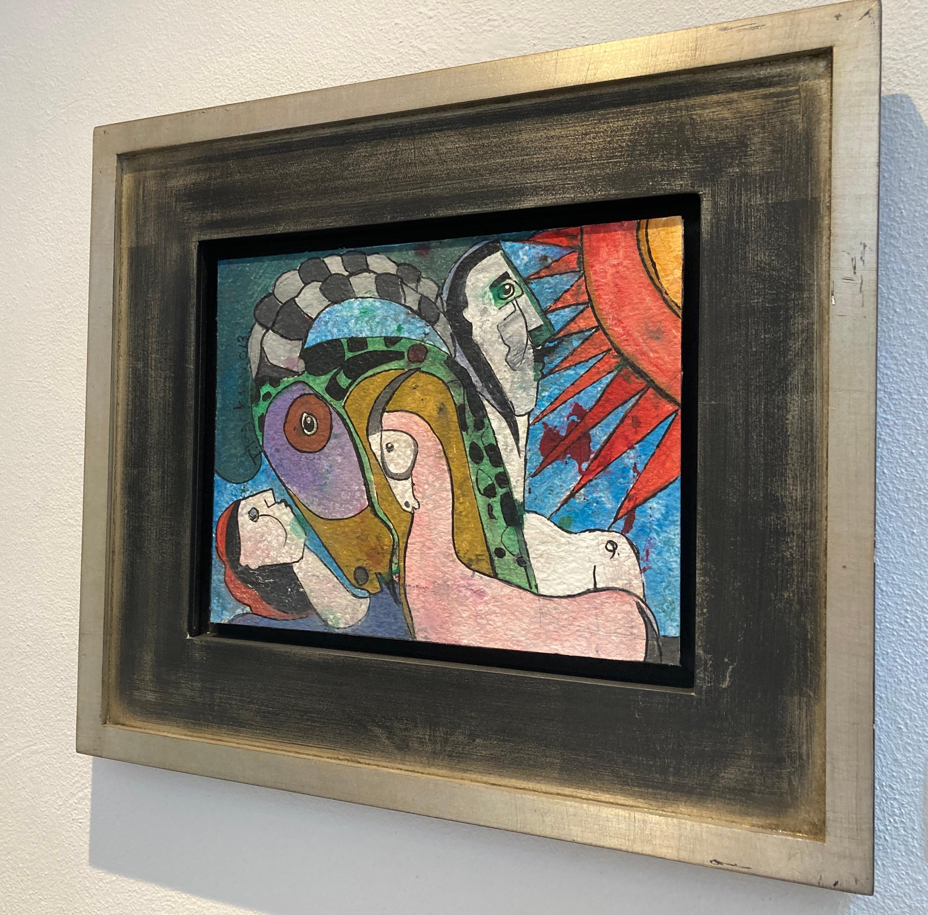 Cabra Montes Mixed Media Painting Framed Goat Sun En Stock 
Tamaño sin marco 24 x 30 cm

Mackaay trabaja con formas reconocibles: mujeres, hombres y animales, apuntando a la forma primigenia. Motivos arquetípicos como guerreros, mujeres, caballos,