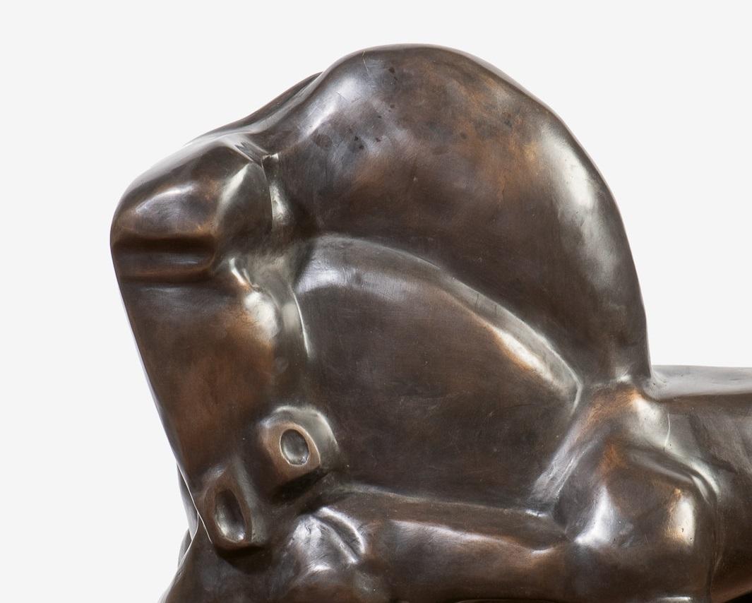 Amazone Bronce Escultura Figurativa Abstracta Caballo Animal En Stock - Sculpture de Theo Mackaay