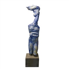Prada Escultura Lapislázuli sobre Mármol Gran Azul Arte En Stock