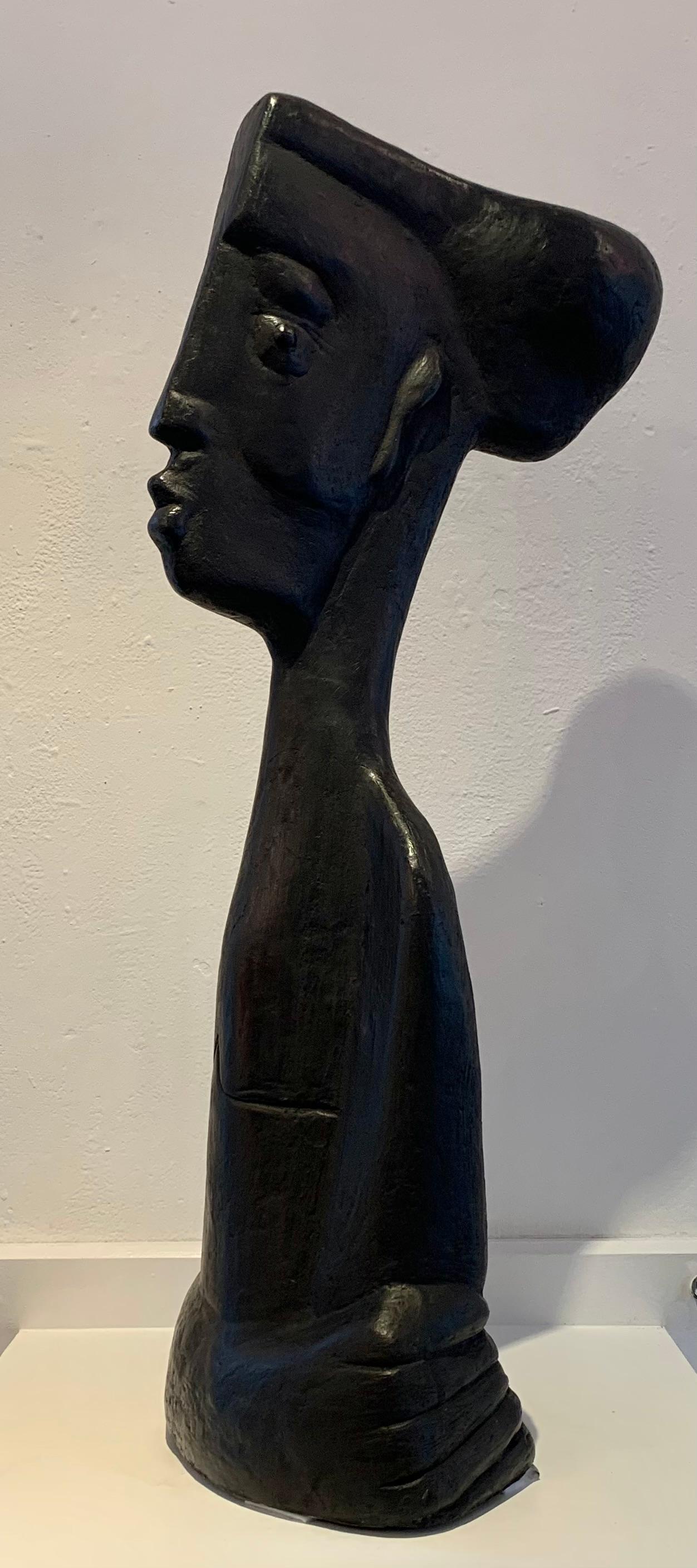 Regina Sculpture Bronze Head Portrait of a Woman Lady Archetype Figure In Stock

Theo Mackaay (1950)

Mackaay works with recognizable shape:: women, men and animals, with a pointer at the primal form. Archetypal motives like warriors, women, horses,