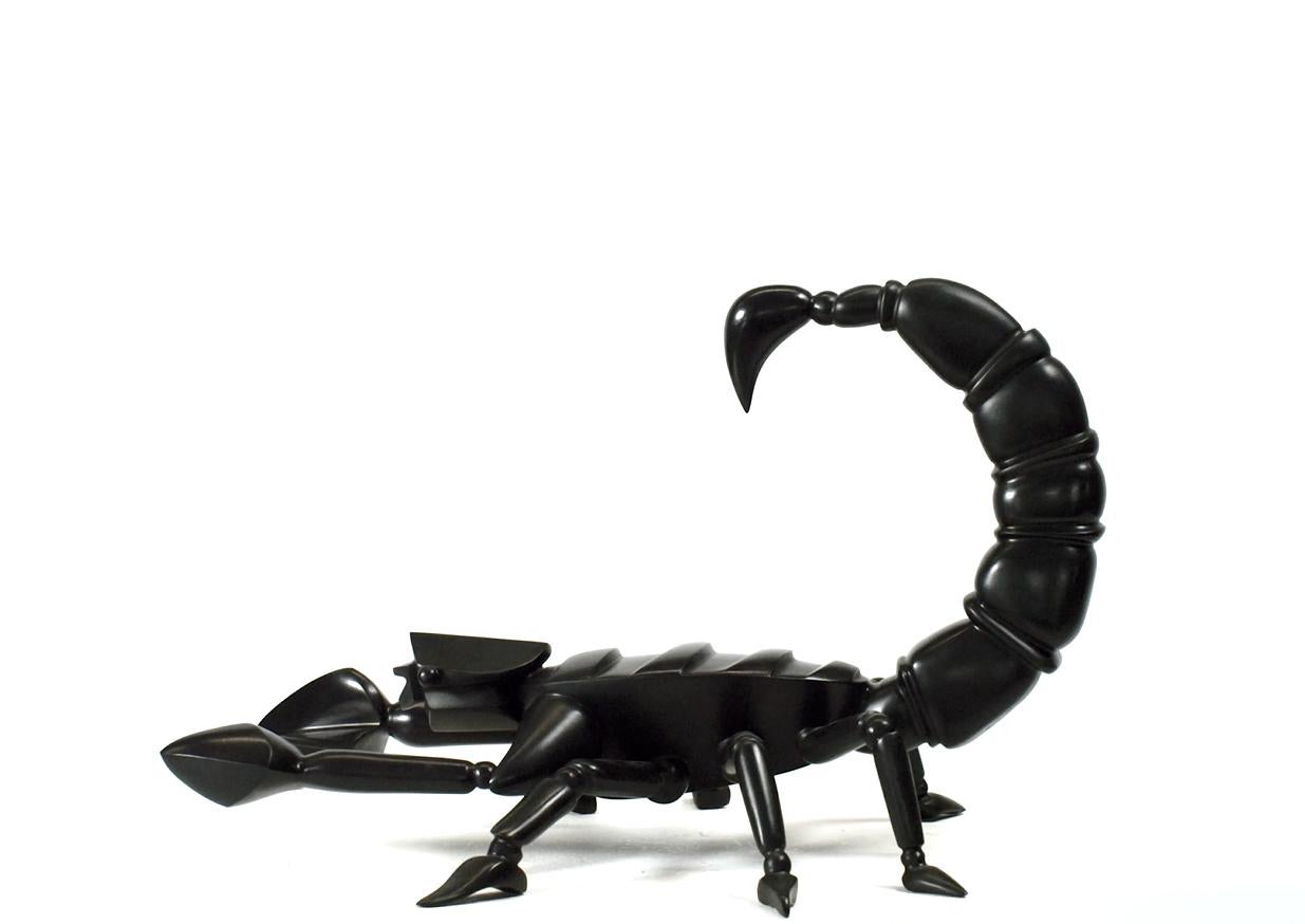 Schorpioen Scorpio Scorpion Sculpture en bronze Signe du zodiaque Constellation  en vente 3