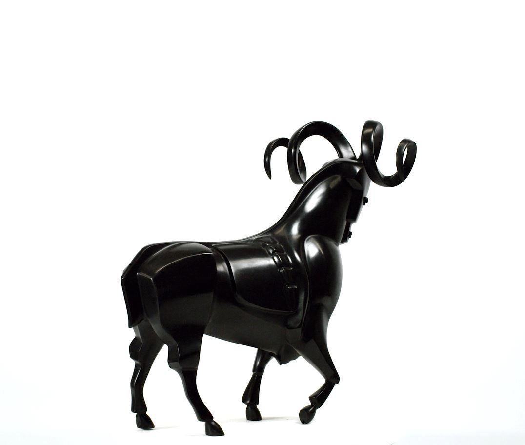 Ram Aries - Sculpture en bronze - Signe du zodiaque - Constellation en vente 1