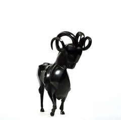 Carnero Aries Escultura de Bronce Signo del Zodiaco Constelación
