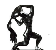 Waterman Aquarius Zodiac Bronze Sculpture Contemporary Animals Water Man