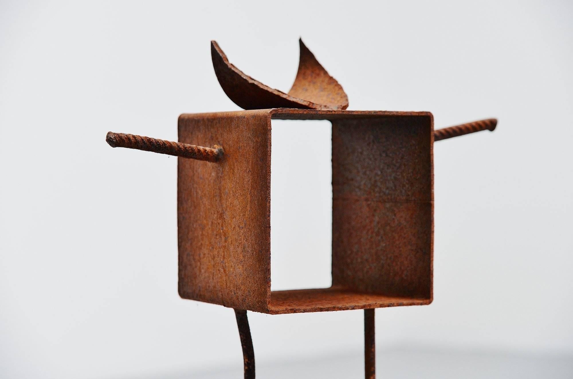 Theo Niermeijer Abstrakte moderne Figuren-Skulptur, 1970 (Moderne der Mitte des Jahrhunderts) im Angebot