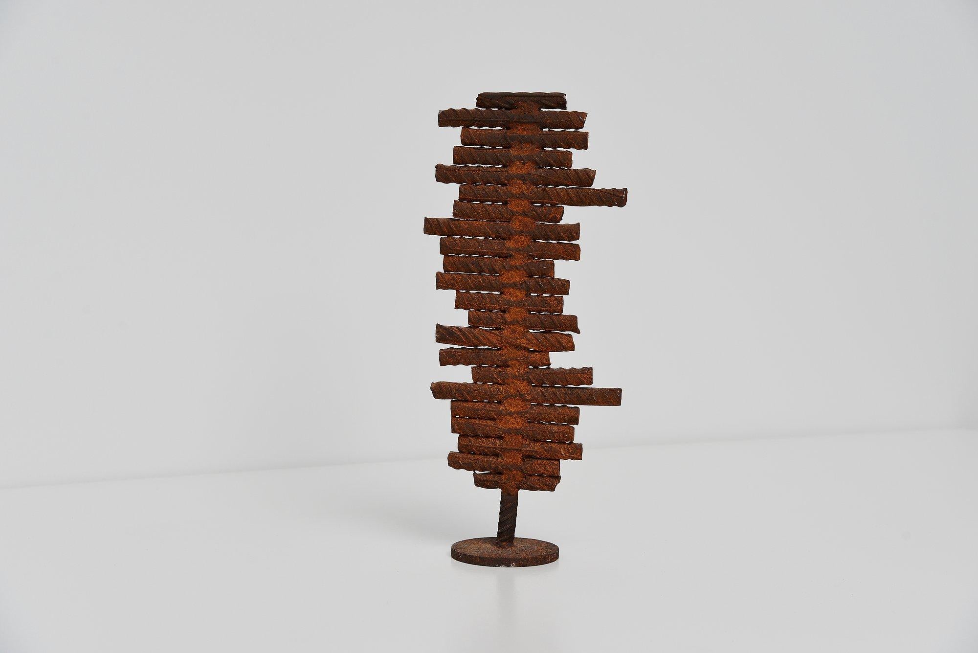 Late 20th Century Theo Niermeijer Abstract Modern Pipes Sculpture, 1970