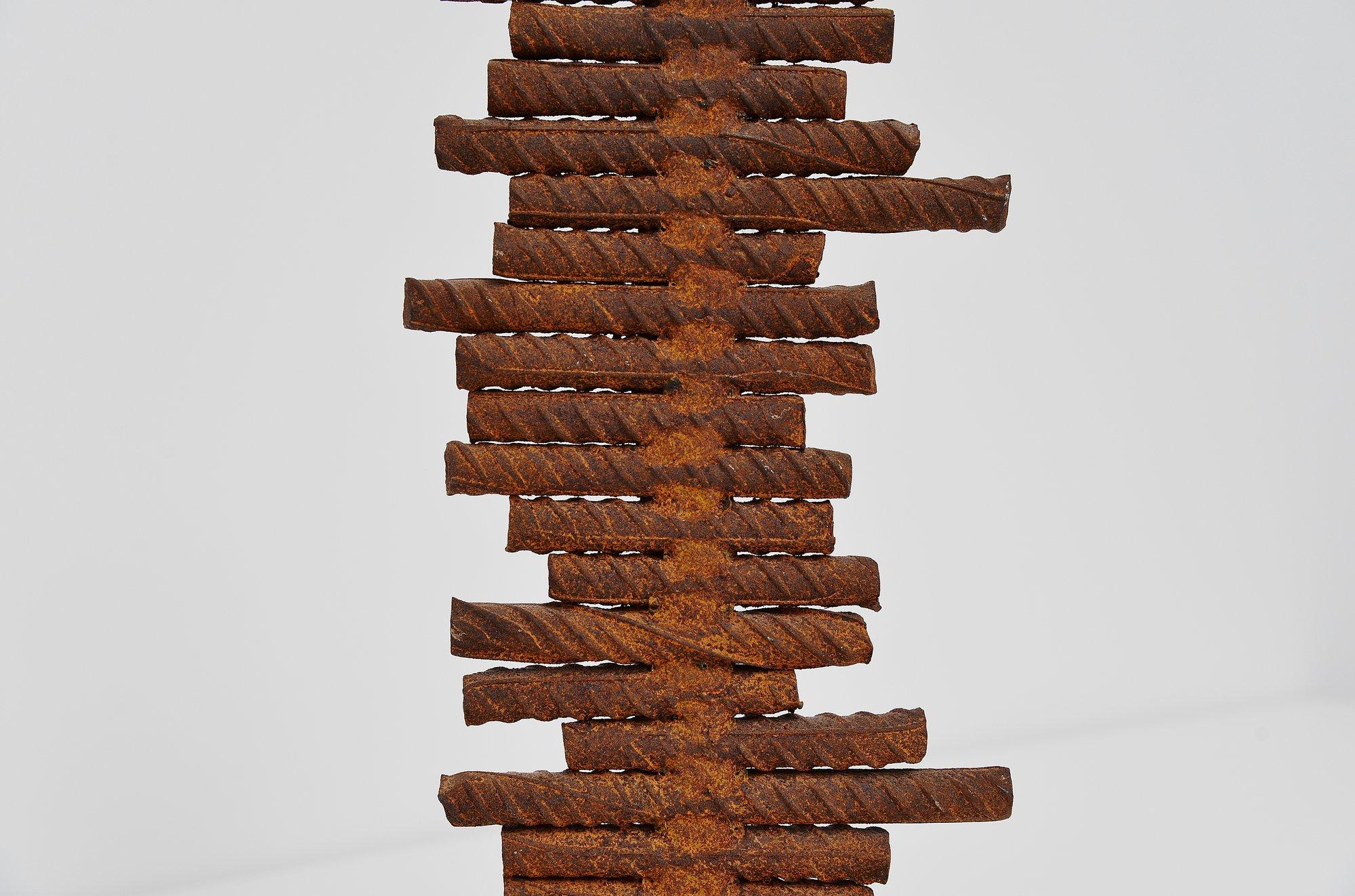 Metal Theo Niermeijer Abstract Modern Pipes Sculpture, 1970