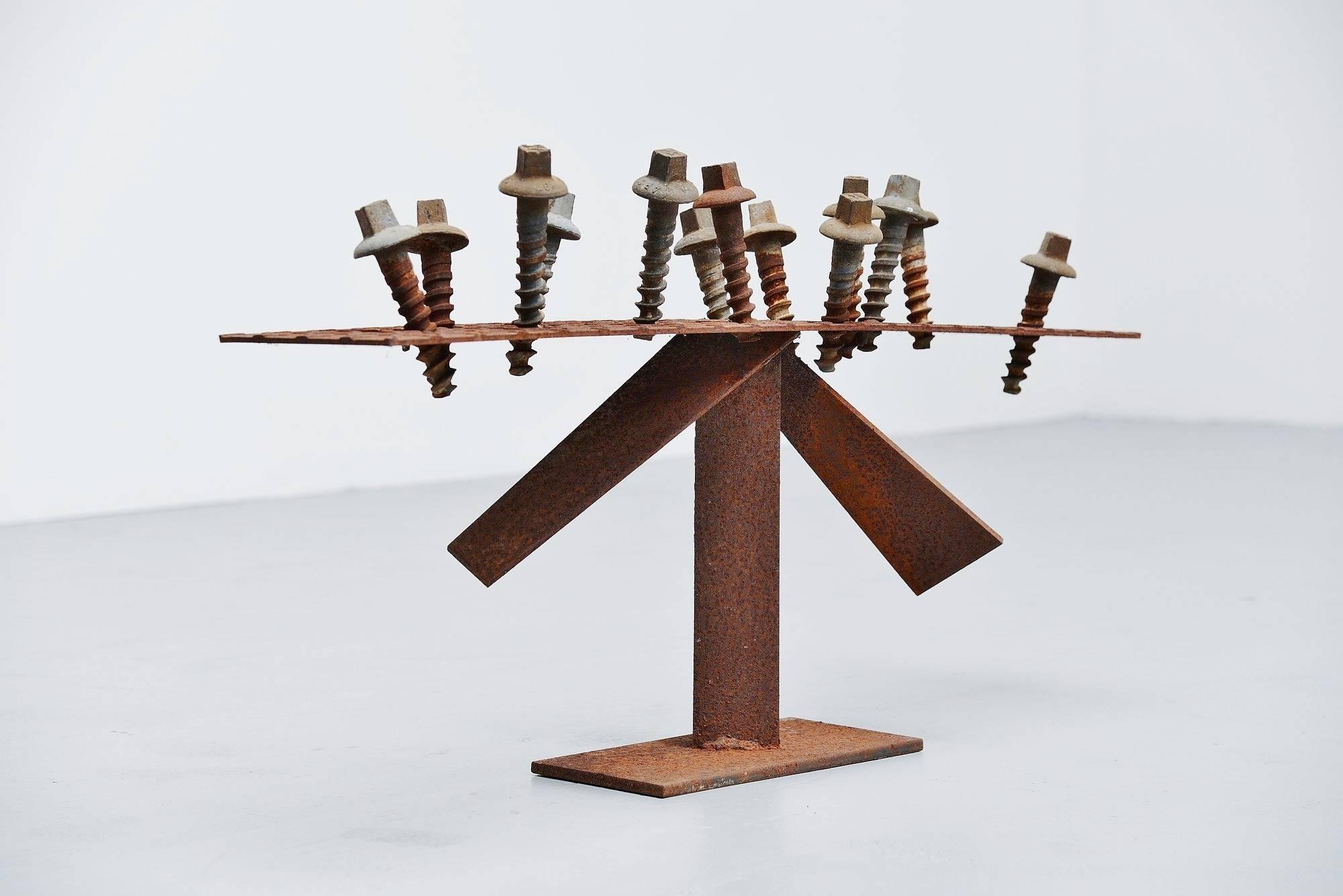 Mid-Century moderno Scultura astratta moderna di viti di Theo Niermeijer, 1970 in vendita