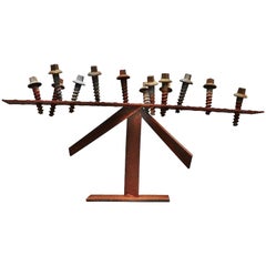 Theo Niermeijer Abstract Modern Screws Sculpture, 1970