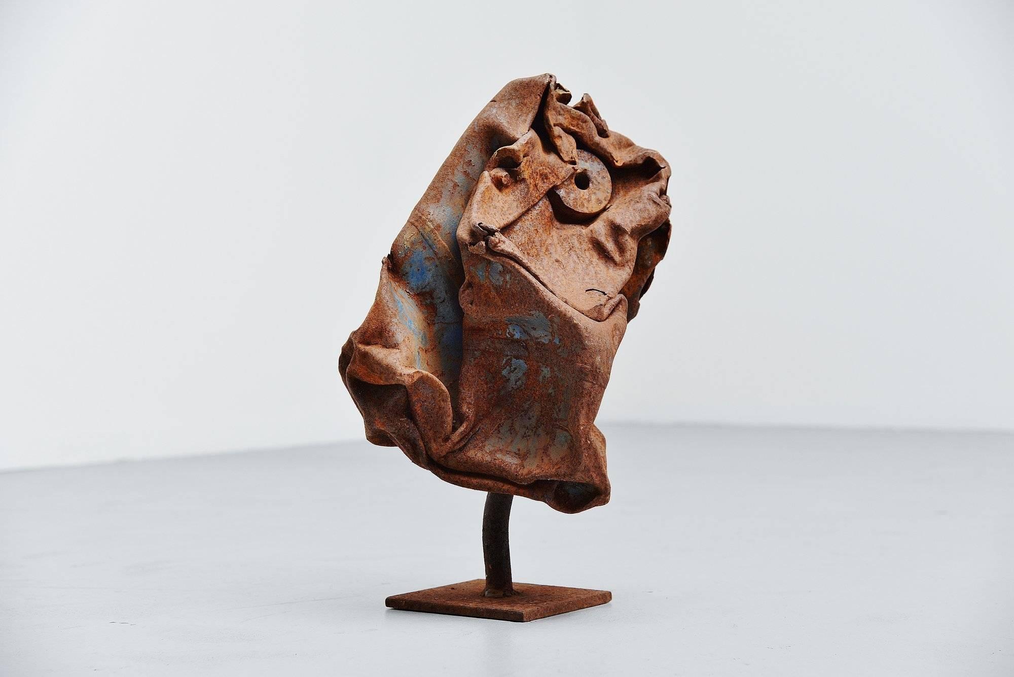Mid-Century Modern Theo Niermeijer Abstract Modern Trash Sculpture, 1970 For Sale